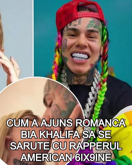 Cum a ajuns românca Bia Khalifa să se sărute cu rapperul american 6ix9ine