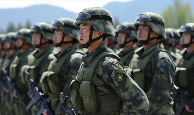 Militari chinezi in timpul unor exercitii militare all4romania