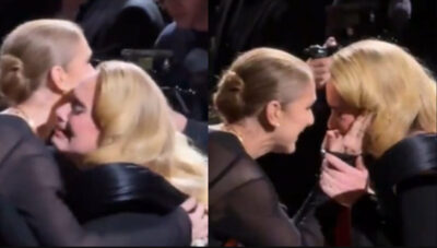 Adele, în lacrimi pe scenă la Las Vegas, când o vede pe Celine Dion în public: îmbrățișarea emoționantă a celor două artiste a impresionat întreaga sală.