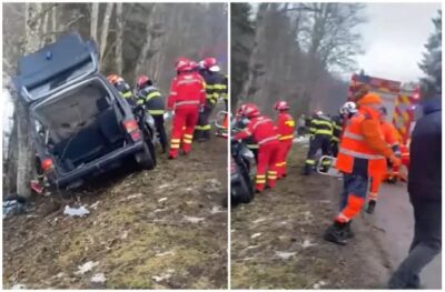 Accident grav în Suceava. A fost activat Planul Roșu de intervenție. O persoană decedată și alte 5 grav rănite