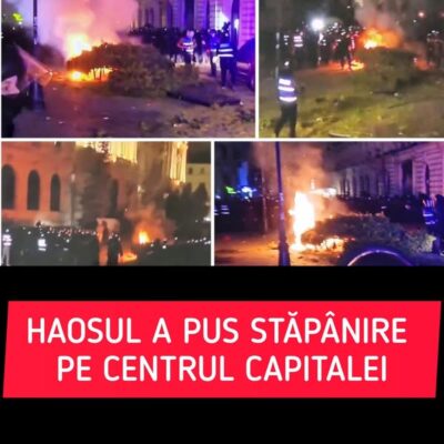 Violenţe fără precedent în centrul Capitalei după decizia BEC de invalidare a candidaturii lui Călin Georgescu. Intervenţie în forţă a jandarmilor