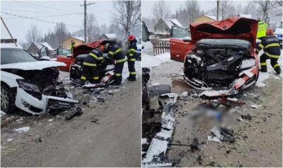 Accident grav la Șaru Dornei! O fetiță de 5 ani, rănită în coliziune