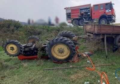 Accident rutier tragic în Arieșeni: un bărbat și-a pierdut viața după ce un tractor s-a răsturnat