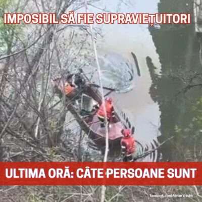 ACTUALIZARE: Un microbuz care transporta persoane a căzut în Dunăre. Plan roșu de intervenție, zeci de echipaje de prim ajutor în zonă