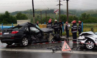 Accident grav în sensul giratoriu de la Bascov. Un tir a lovit o mașină, traficul blocat complet spre Pitești și Bascov