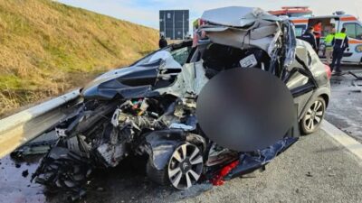 Tragedie pe A2: o femeie de 40 de ani și-a pierdut viața într-un accident cu un utilaj de marcaje rutiere