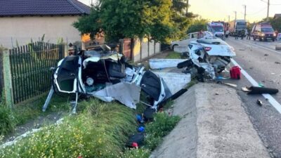 Impact devastator pe DN 65C, o persoană grav rănită!