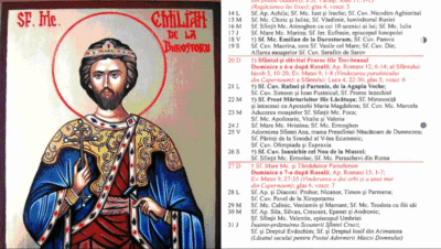 Ce sărbătoare este în Calendarul ortodox pe 18 iulie 2025?