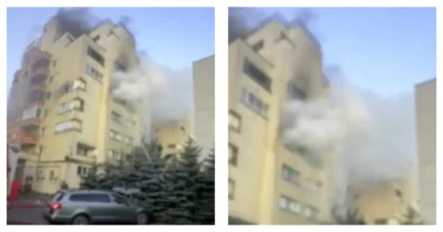 incendiu bloc fum
