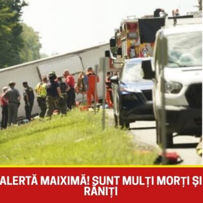 Mai mulți morți și răniți după ce un autobuz s-a răsturnat. Este alertă maximă