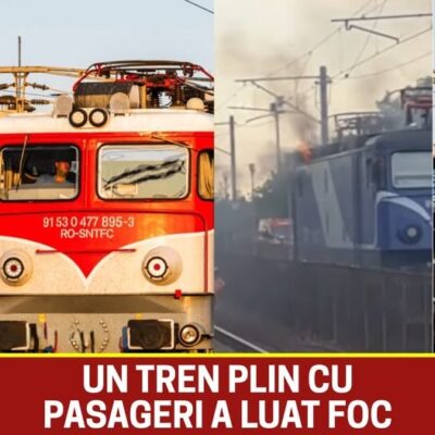 Un tren care a plecat din Mangalia a luat foc. Starea pasagerilor