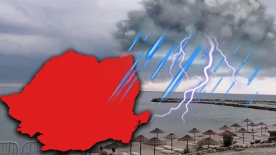 ALERTĂ MAXIMĂ în România: 29 de județe sub COD ROȘU de vijelii, grindină și inundații – Ministerul Mediului a convocat URGENȚĂ!