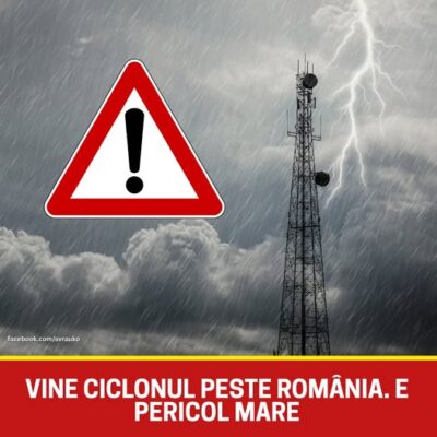 Ciclonul Zack ajunge în România! Este alertă maximă. Meteorologul ANM a făcut anunțul