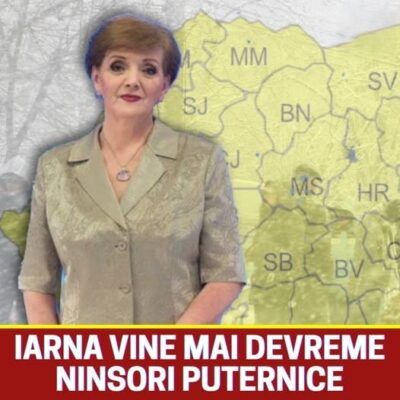 Romica Jurca anunță schimbare totală a vremii. Vin ninsorile, iar temperaturile scad dramatic