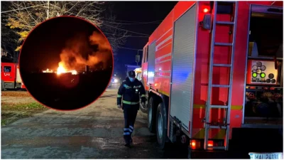 Explozie puternică urmată de un incendiu la o fabrică din Hunedoara. Pagubele materiale se ridică la sute de mii de euro. Video