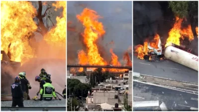 Explozie de proporții a unei cisterne cu benzină, în Mexic: cel puțin 3 morți și peste 70 de răniți