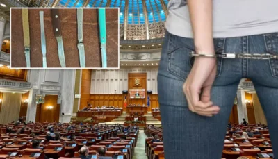 ȘOC ÎN PARLAMENT: Colaboratoarea AUR prinsă cu ȘASE CUȚITE la filtrul de securitate – ce planuri terifiante ascund armele albe?