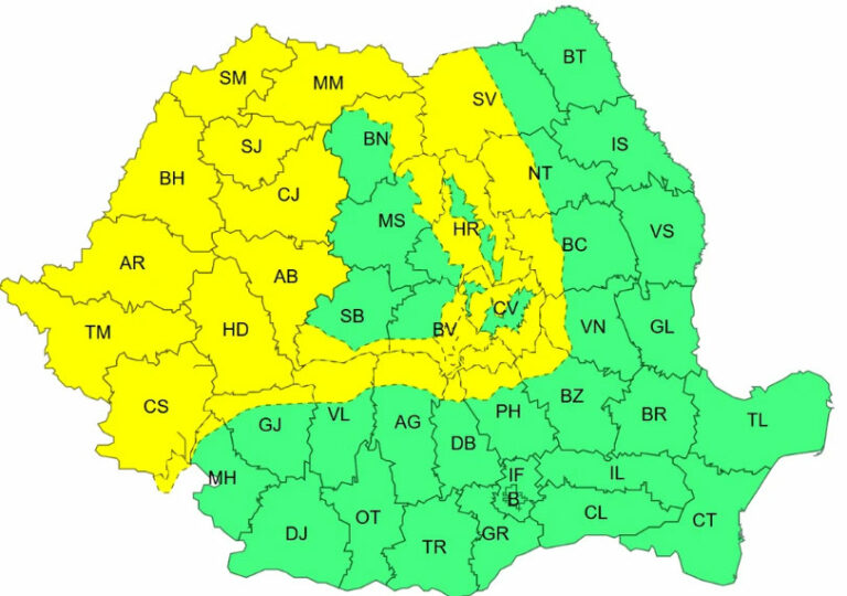 Vremea se schimba brusc in Romania. ANM anunta vijelii si ninsori. 1 vijelii 768x540 1
