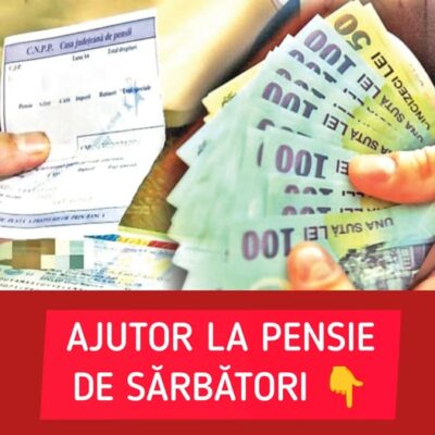 Se dau banii înainte de Crăciun! Ce pensionari primesc un nou ajutor, pe lângă pensie. Nu e vorba de cei 400 de lei