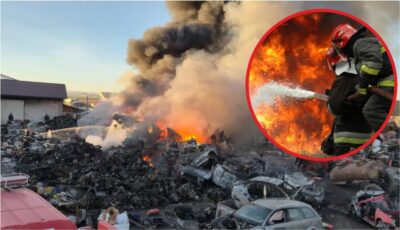 Dezastru pe E85! Iadul s-a dezlănțuit, fumul a acoperit totul. Pericol uriaș pentru șoferi, intervin forțele