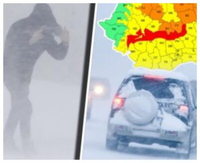 Se dezlănțuie iadul alb! Rafale de 120 km/h și vizibilitate zero. Zonele din România lovite de urgie