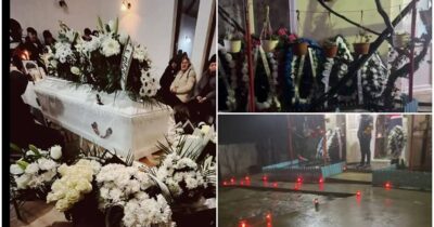 Imagini sfâșietoare cu sicriul alb al lui Mario! De ce a stat închis la priveghi. Motivul e de-a dreptul tulburător
