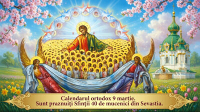 Calendar ortodox 9 martie 2026. Sunt praznuiti Sfintii 40 de mucenici din Sevastia. Respecta asta si vei avea parte de sanatate si prosperitate tot restul anului