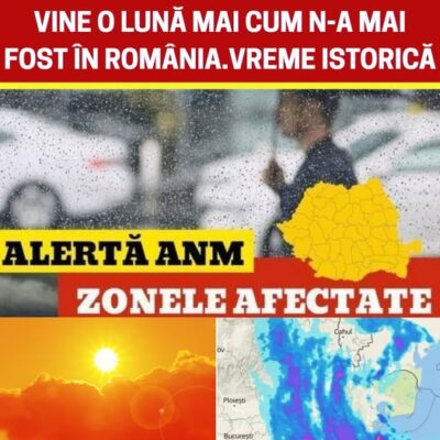 Temperaturile ating 30 de grade, însă luna mai se ÎNCHEIE RADICAL cu…