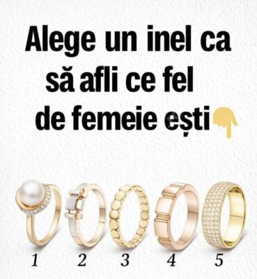 Alege inelul care te atrage și AFLĂ ce DEZVĂLUIE acesta despre adevărata ta …