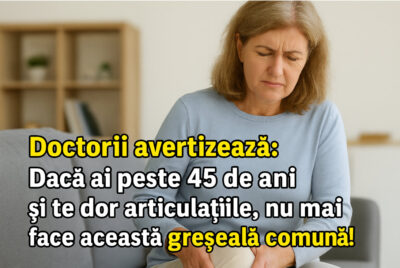 Doctorii avertizează: Dacă ai peste 45 de ani și te dor articulațiile, nu mai face această greșeală comună!