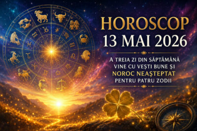 Horoscop 13 mai 2026. A treia zi din saptamana vine cu vesti bune si noroc neasteptat pentru patru zodii