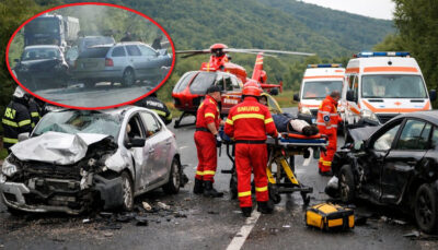 Dezastru pe DN 71! Patru oameni au ajuns de urgență la spital. Ce a făcut un șofer de 56 de ani la volan
