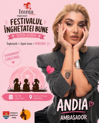 Andia și Mircea Baniciu, gest superb pentru copiii aflați în suferință! Ce se întâmplă la Festivalul Înghețatei Bune