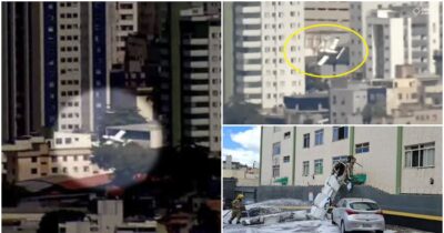 Tragedie aviatică filmată live! Avion prăbușit peste un bloc: Pilotul a murit pe loc, martorii au privit îngroziți!