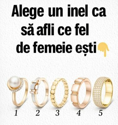 Alege un inel și află ce spune despre tine acest DETALIU…