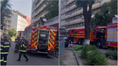 Incendiu la Spitalul Județean Bacău! Focul ar fi pornit de la un pacient care a fumat în grupul sanitar