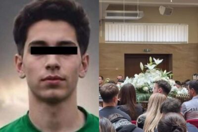 Lacrimi și durere fără margini la înmormântarea lui Matias! Imaginile suferinței după ce fotbalistul de 16 ani a murit