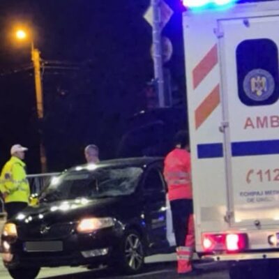 Accident mortal în Iași! Un biciclist a fost izbit de o mașină și a decedat pe loc