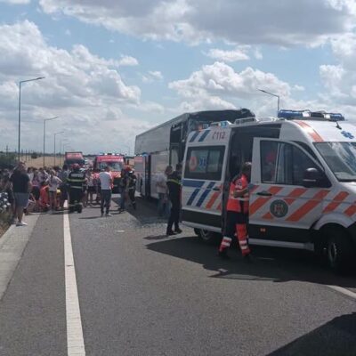 PLAN ROȘU activat după ce un autocar cu 60 de pasageri s-a izbit de…