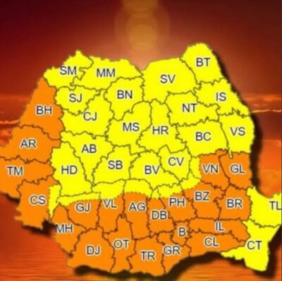 Prognoza meteo ANM pentru joi, 16 iulie 2026: Meteorologii anunță temperaturi de peste 35 de grade Celsius