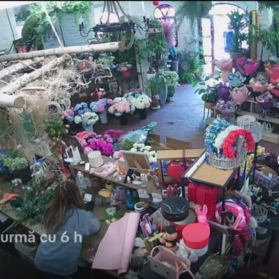 Atacată ziua în amiaza mare. Un bărbat a intrat peste o femeie într-o florărie din Timișoara și a aruncat cu pietre în ea