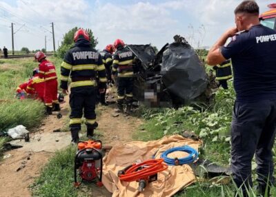 Accident feroviar în Ialomița! Două femei au murit pe loc în urma impactului, iar doi copii au fost răniți și transportați la spital