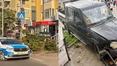 Accident mortal în Tulcea! O femeie în vârstă de 44 de ani a fost lovită de mașină în timp ce stătea pe o bancă