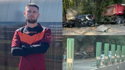 Ionuț este fotbalistul de 30 de ani care a murit în accidentul teribil din Mogoșoaia! Nu a mai putut fi salvat, după ce mașina lui a fost spulberată de un TIR. Momentul impactului, surprins de camerele de bord: „Nu te vom uita niciodată…”