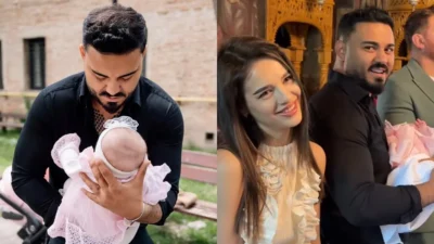 Momente emoționante pentru Jador și Oana Ciocan! Cei doi au fost nași de botez pentru fetița lui TJ Miles și a Franciscăi