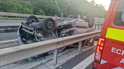 Accident mortal pe autostrada A1, Sibiu! O fetiță de 5 ani a murit, iar mama și fratele ei de un an au ajuns la spital