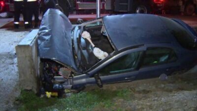 Patru tineri au ajuns la spital în urma unui accident rutier în Satu Mare! Mașina în care se aflau s-a izbit de un cap de pod