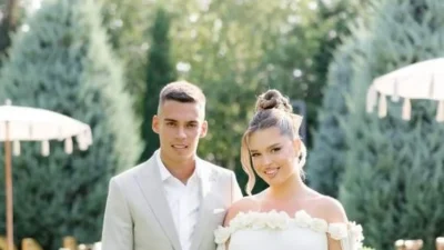 Cătălin Cîrjan a devenit tată pentru prima dată! Fotbalistul de la Dinamo și soția lui, Evelyn, au o fetiță