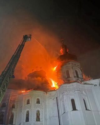 Patriarhia Română, reacție după atacul care a afectat Catedrala Adormirii Maicii Domnului din Kiev. Rusia neagă că ar fi lovit lăcașul religios