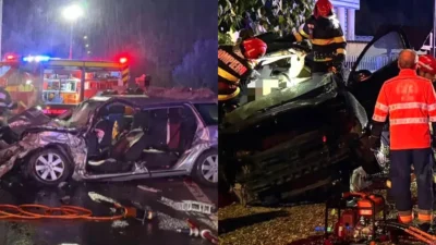 Accident cumplit în Vâlcea! Trei persoane au murit, iar alte două au fost rănite după impactul dintre două mașini pe DN67